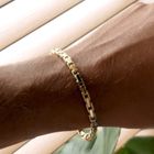 Image 6 of Gold flat cardano link bracelet