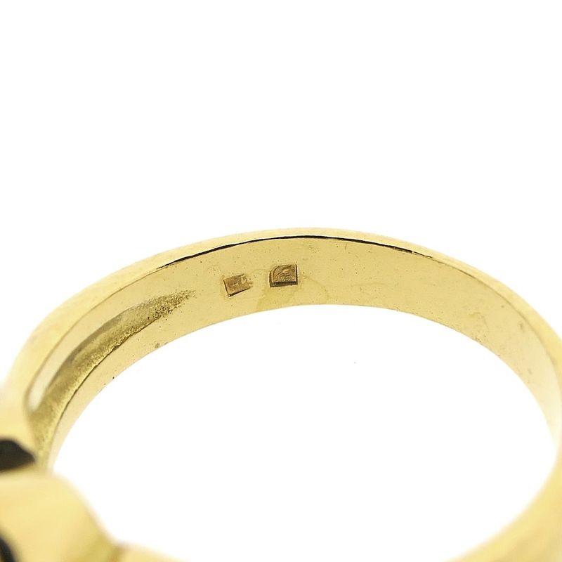 Image 6 of Gold ring with tourmaline and diamonds