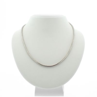 Image 1 of Silver snake link chain | 50.5 cm