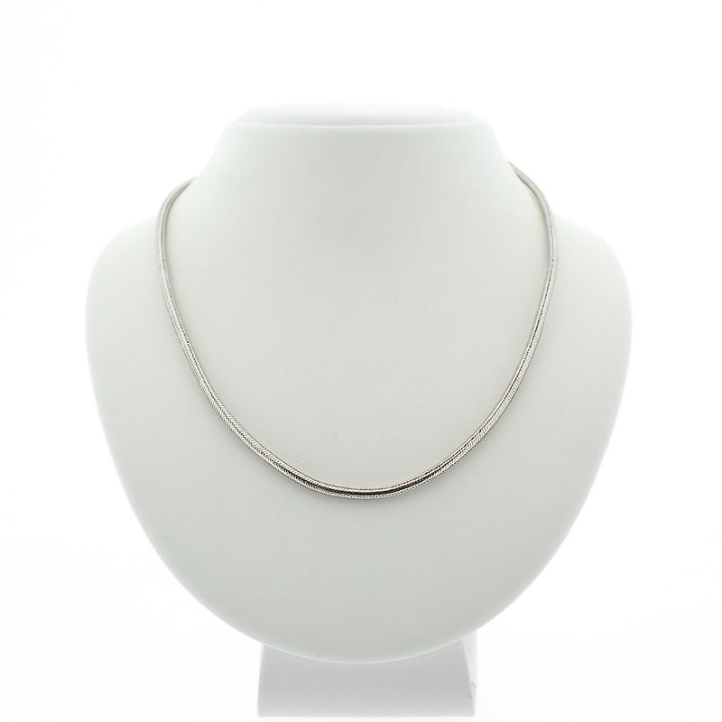 Image 1 of Silver snake link chain | 50.5 cm