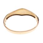 Image 6 of Vintage/antique gold clamp bracelet with garnet | Ø 59 mm