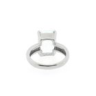 Image 4 of White gold ring with aquamarine