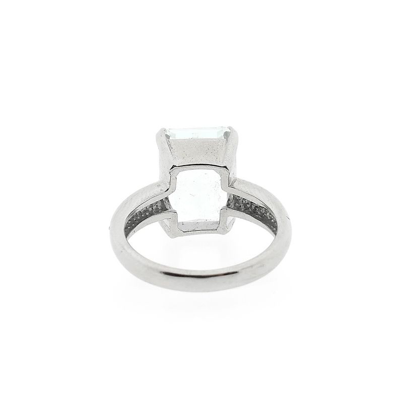 Image 4 of White gold ring with aquamarine