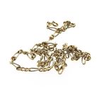 Image 7 of Two-tone gold Figaro link chain