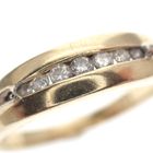 Image 4 of Gold ring with diamonds; 0.06 ct.