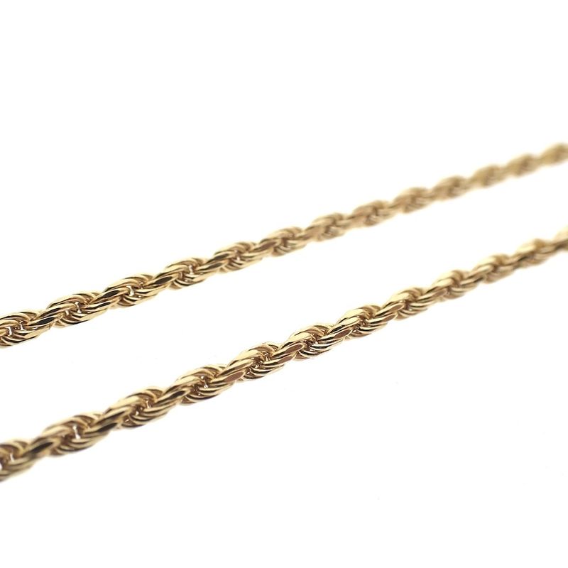 Image 7 of Long gold twisted link chain