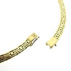 Image 7 of Gold flat Bismarck link necklace