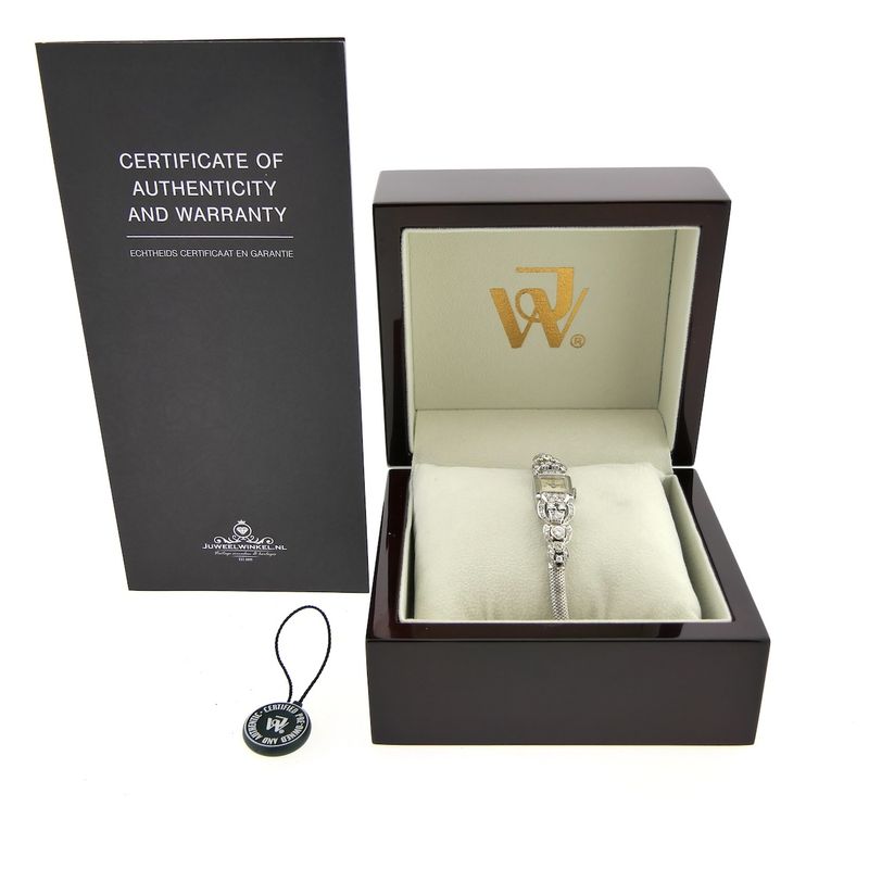 Image 4 of Herva Swiss Genève 'Cocktail Watch'; 14k. Gold ladies watch with diamonds