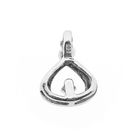 Image 3 of White gold minimalist pendant with diamond; 0.015 ct.