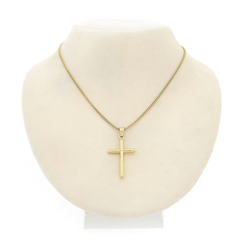 Image 3 of Gold pendant of a cross
