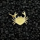 Image 2 of Gold zodiac sign pendant; Cancer