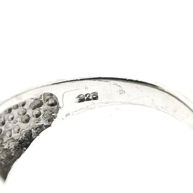 Image 4 of Silver men's ring with dollar sign