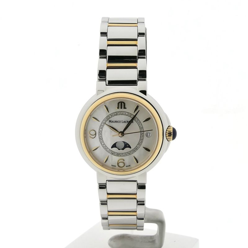 Image 14 of Maurice Lacroix Fiaba FA1084; Bi-color women's watch with diamonds and moon phase