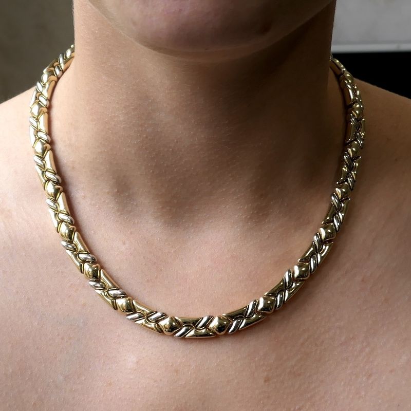 Image 8 of Chimento bicolor gold necklace