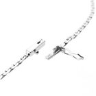 Image 6 of White gold necklace with diamond and sapphire | 0.10 ct.
