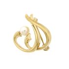 Image 1 of 8 carat vintage brooch with pearl