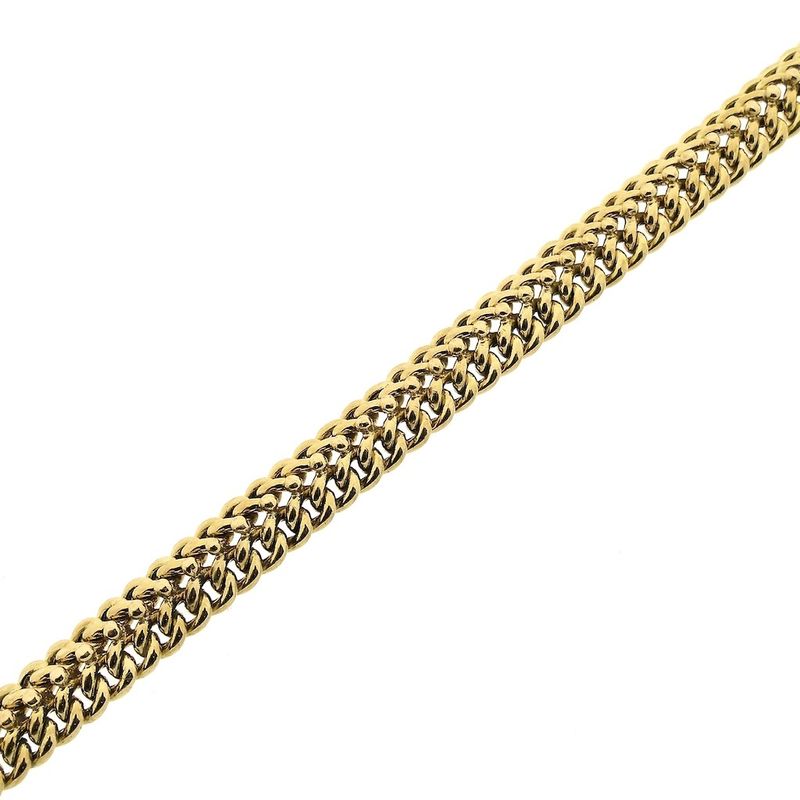 Image 7 of Gold French gourmet link bracelet