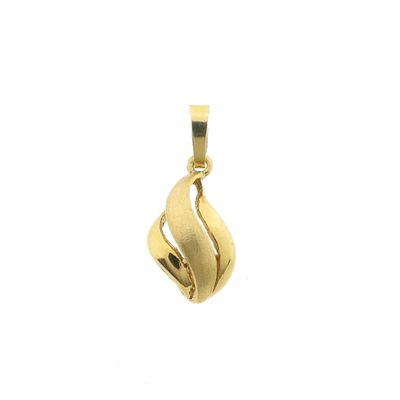 Image 1 of Gold pendant of a flame