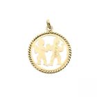 Image 6 of Gold pendant of the Gemini zodiac sign | Fabiola
