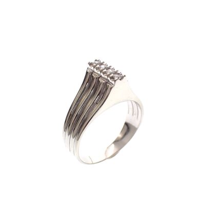 Image 1 of White gold ring with zirconia