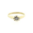 Image 2 of Gold solitaire ring with zirconia