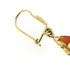 Image 7 of Vintage gold stud earrings with carnelian