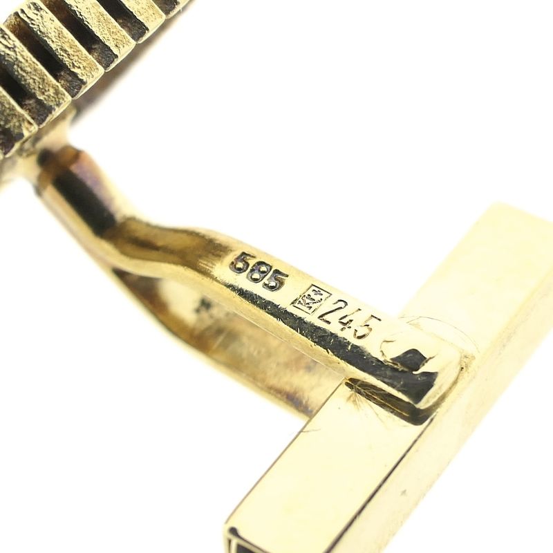 Image 4 of Gold cufflinks with Lapis Lazuli