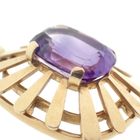 Image 10 of Gold pendant with large amethyst