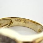 Image 4 of Gold pinky ring with zirconia