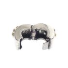 Image 5 of Pandora clip charm; Silver with gold; Golden Flower