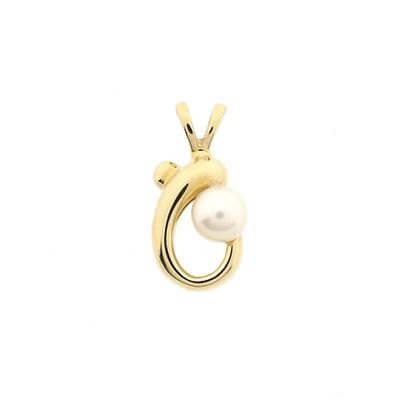 Gouden hanger met een cultivéparel Afbeelding 1 van Gouden hanger met een cultivéparel
