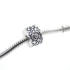 Image 2 of Pandora clip charm; Silver; Lace