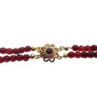 Image 2 of Vintage glass bead necklace with gold clasp