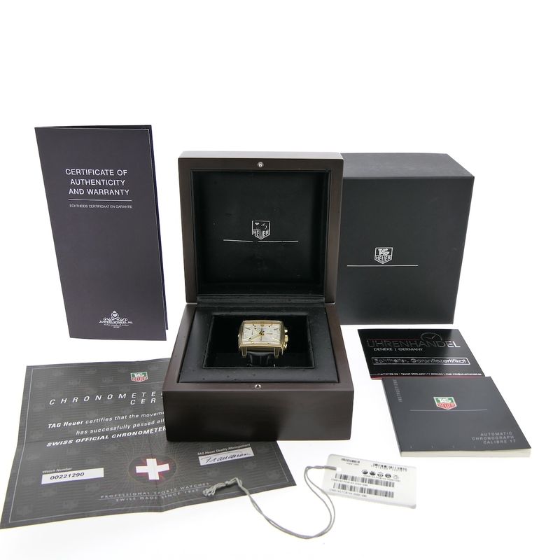 Image 4 of TAG Heuer Monaco CW5140; 18k gold chronograph men's watch