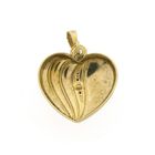 Image 6 of Gold heart pendant with diamond | 0.005 ct.