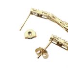 Image 4 of Gold stud earrings with zirconia