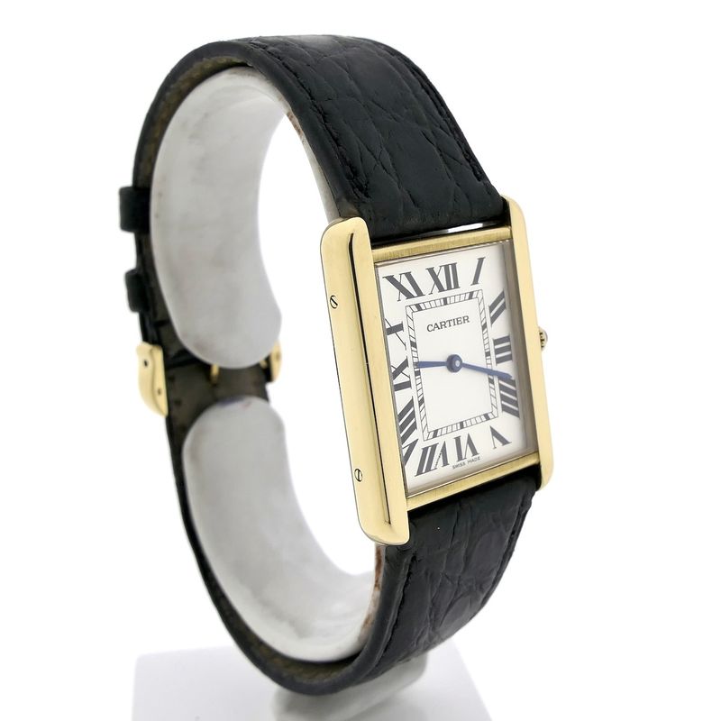 Image 3 of Cartier Tank Solo 'Large'; 18k gold watch