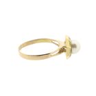 Image 5 of Vintage two-tone gold ring with pearl