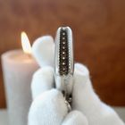 Image 5 of Silver matchbox/tinderbox; Antique