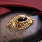 Image 2 of Gold brooch with garnet | Vintage