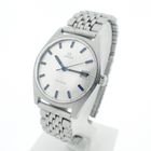 Image 2 of Omega Genève; Vintage horloge met unieke blauwe details