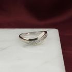 Image 2 of White gold ring with diamonds; 0.14 ct.