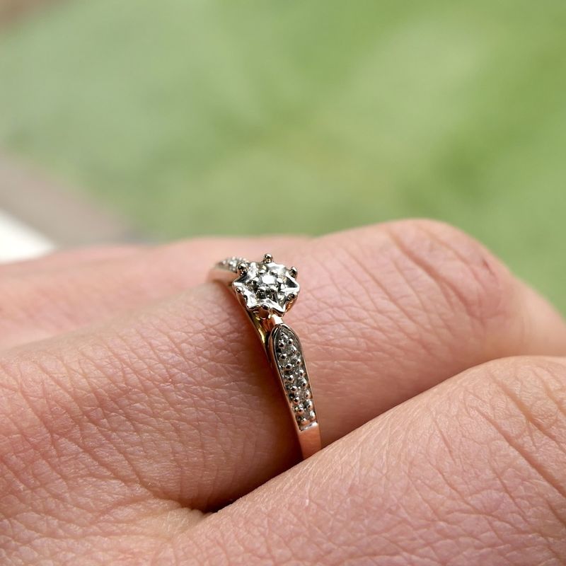 Image 8 of Rose gold ring set with diamond | 0.05 ct.