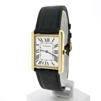 Cartier Tank Solo 'Large'; 18k gold watch