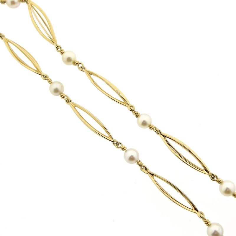 Image 9 of Golden fantasy necklace with pearls
