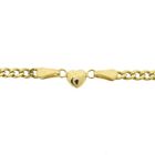 Image 5 of Gold gourmet link bracelet with a heart | 18.5 cm