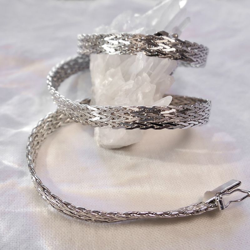 Image 2 of White gold fantasy link chain.