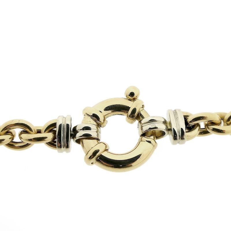 Image 9 of Gold anchor link necklace