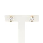 Image 1 of Gold stud earrings with zirconia