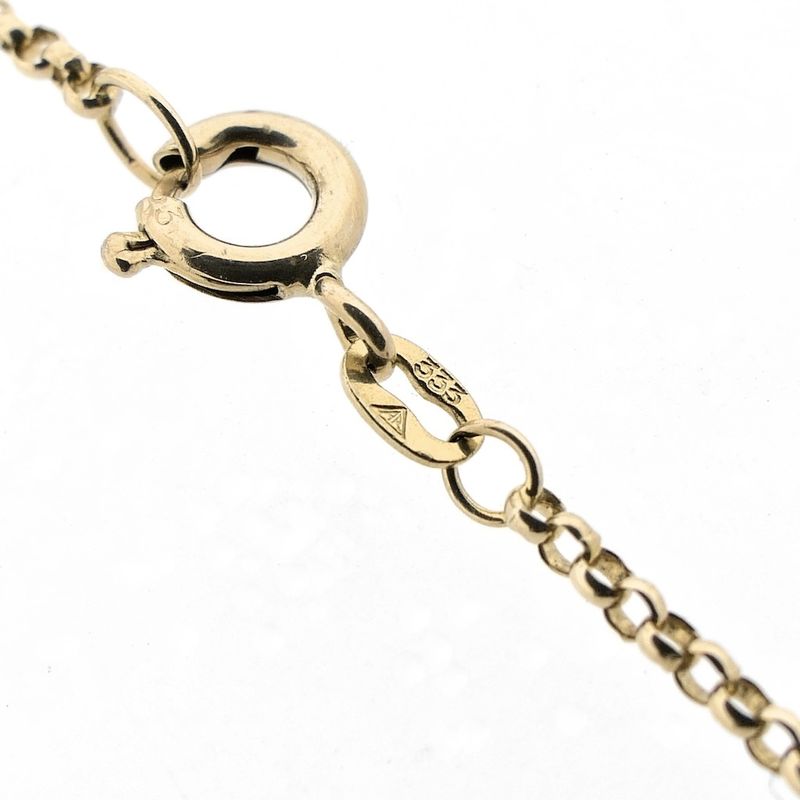 Image 9 of 8K Thin Jasseron Link Chain | 67.5 cm